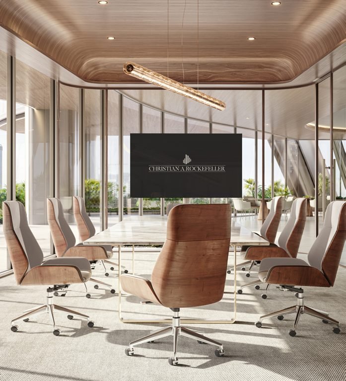 Boardroom with glass walls