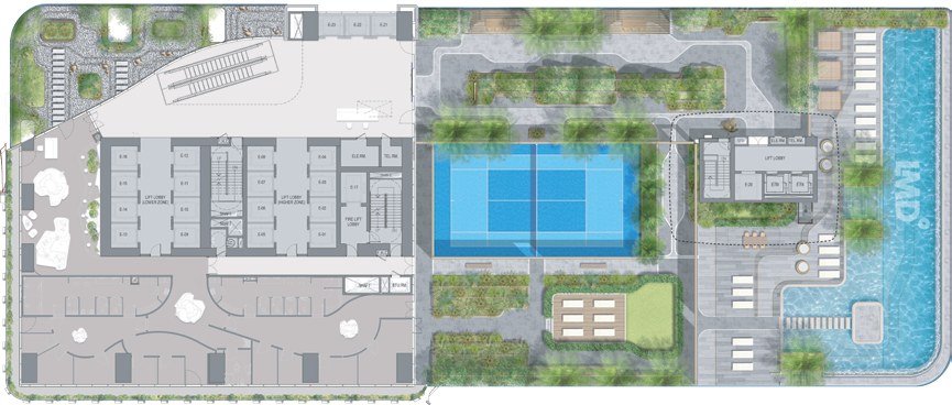 Level 13 amenity plan